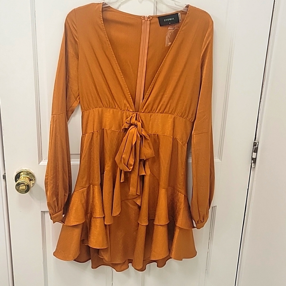 Long sleeve Ruffled Dress